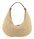 abro Raffia Maglia / Leather Hobo Bag Nana S Natural - Nut