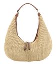 abro Raffia Maglia / Leather Hobo Bag Nana S Natural - Nut