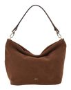 abro Leather Suede Hobo Ebony Bag Wood