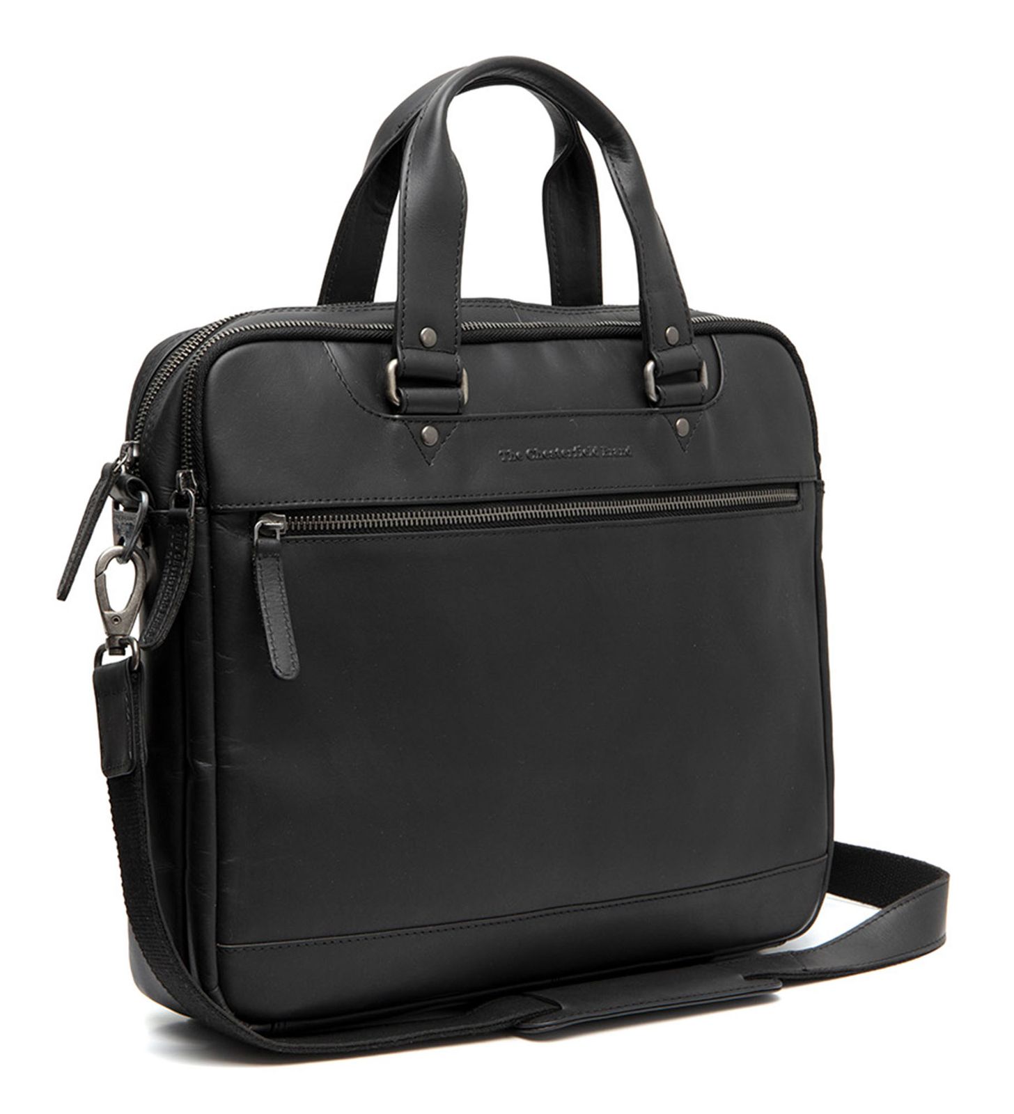 The Chesterfield Brand Montara Leather Laptopbag Black