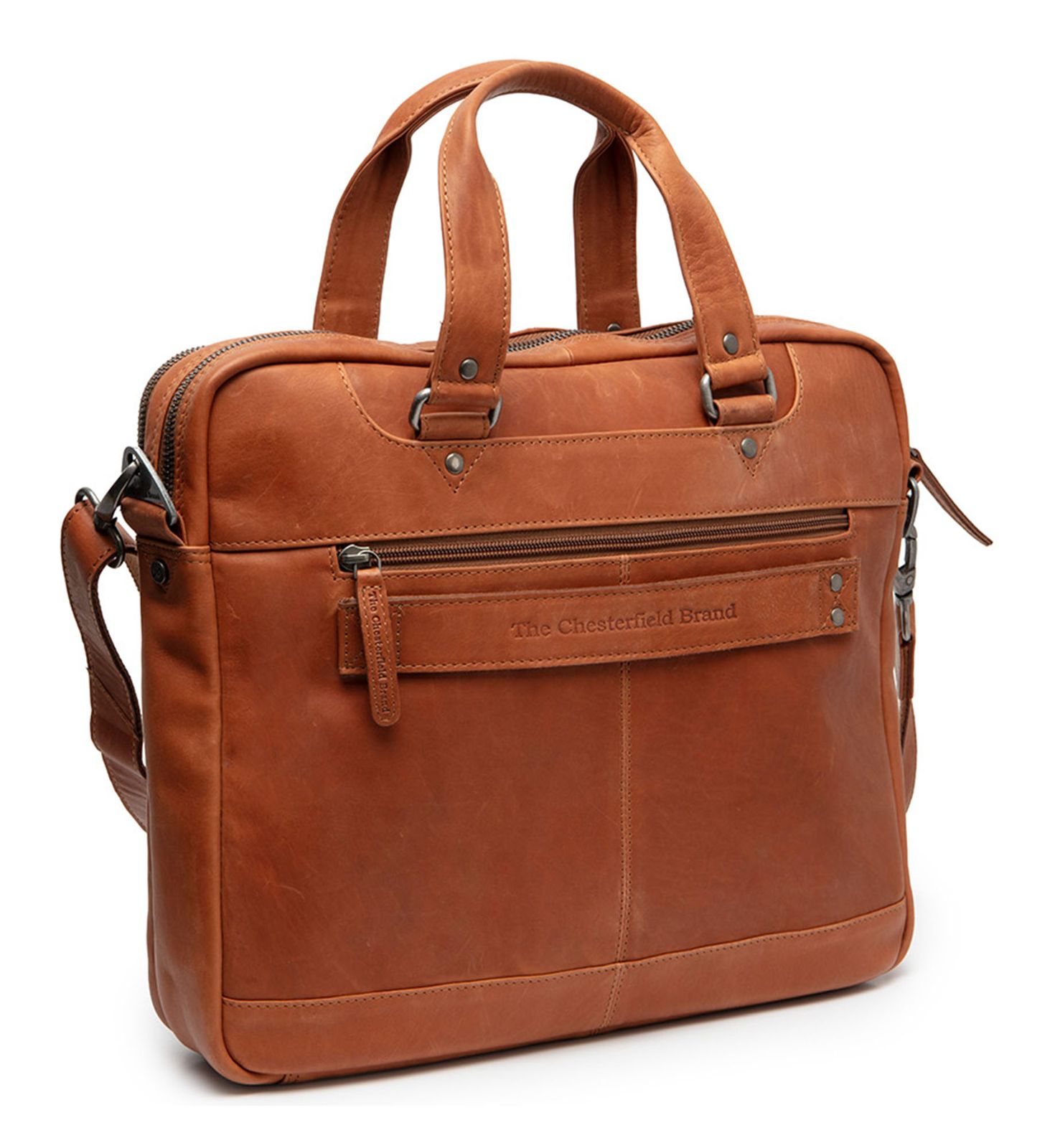 The Chesterfield Brand Montara Leather Laptopbag Cognac The Chesterfield Brand Montara Leather Laptopbag Cognac