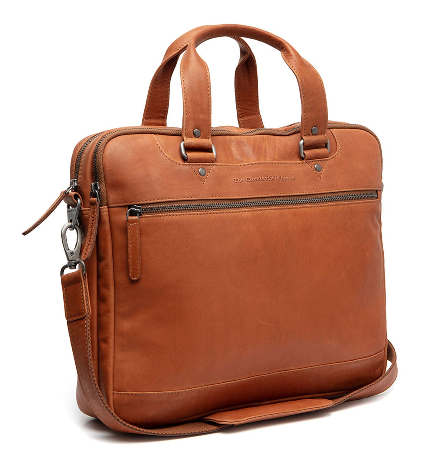 The Chesterfield Brand Montara Leather Laptopbag Cognac