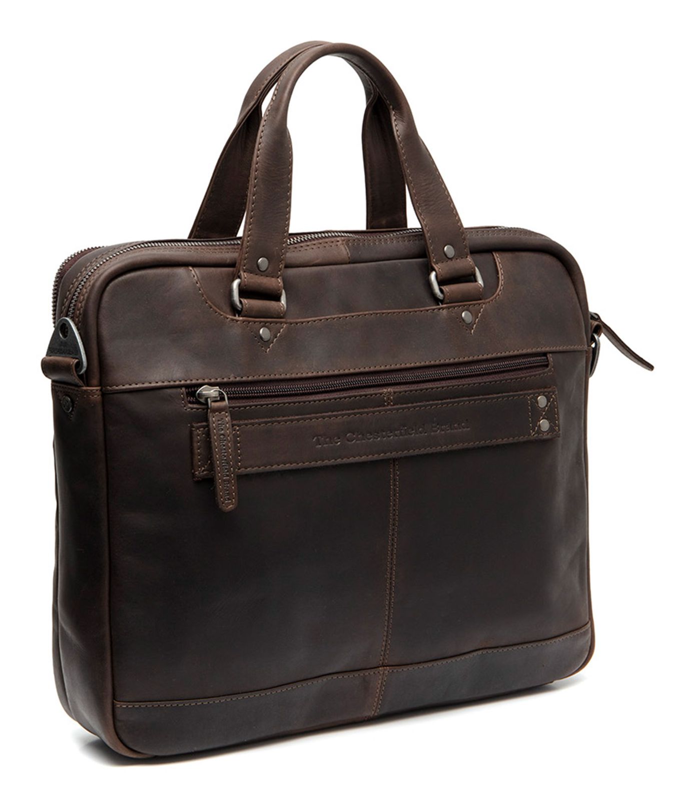The Chesterfield Brand Montara Leather Laptopbag Brown The Chesterfield Brand Montara Leather Laptopbag Brown