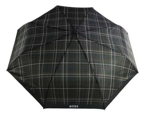 HUGO BOSS Pocket Umbrella Checkered Black
