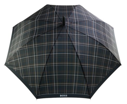 HUGO BOSS Checkered Umbrella Black