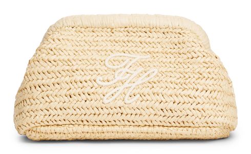 TOMMY HILFIGER TH Elevated Clutch Natural Raffia