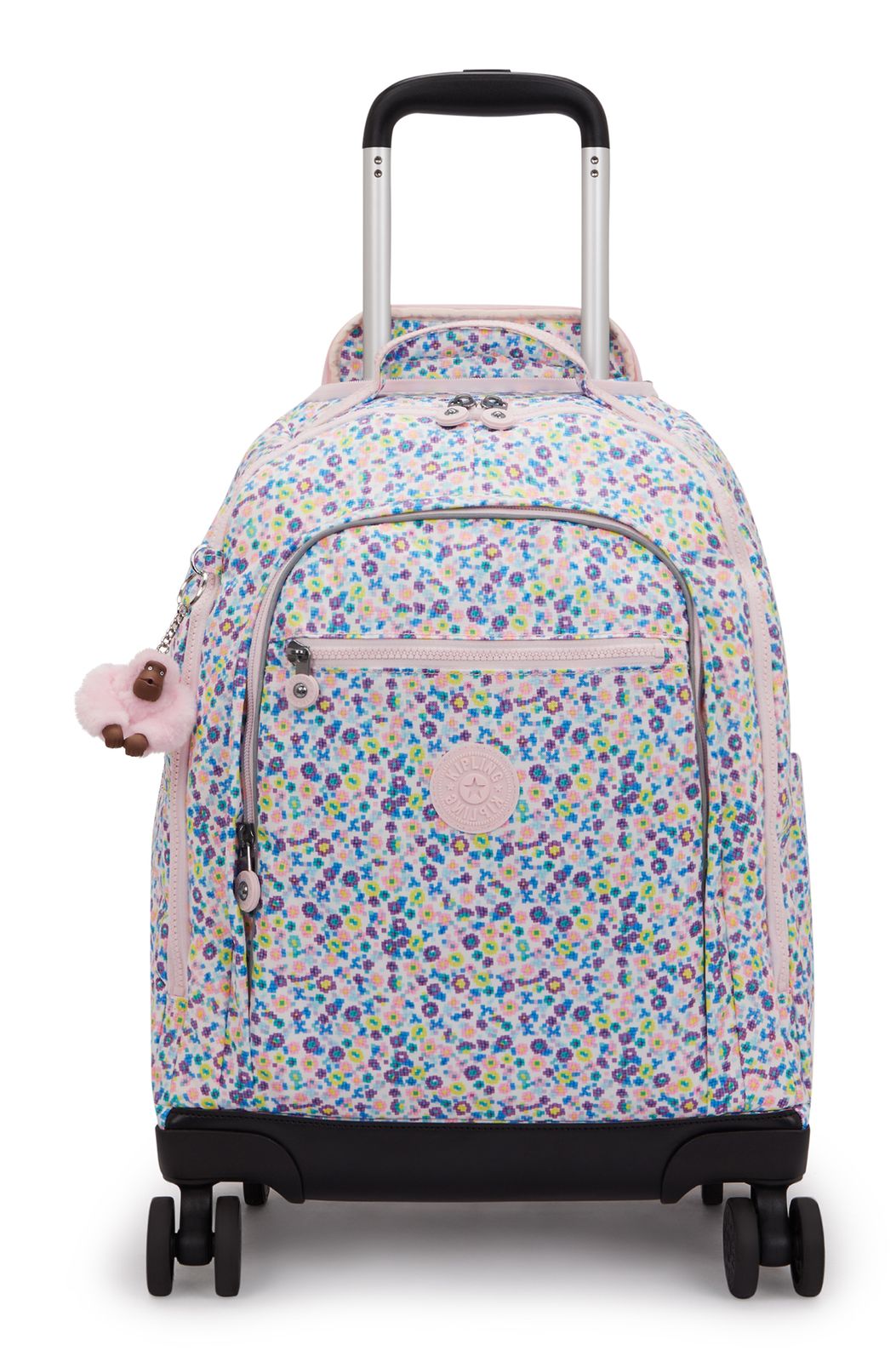 kipling Back To School Print New Zea Wheeled Backpack Digi Flower Prt