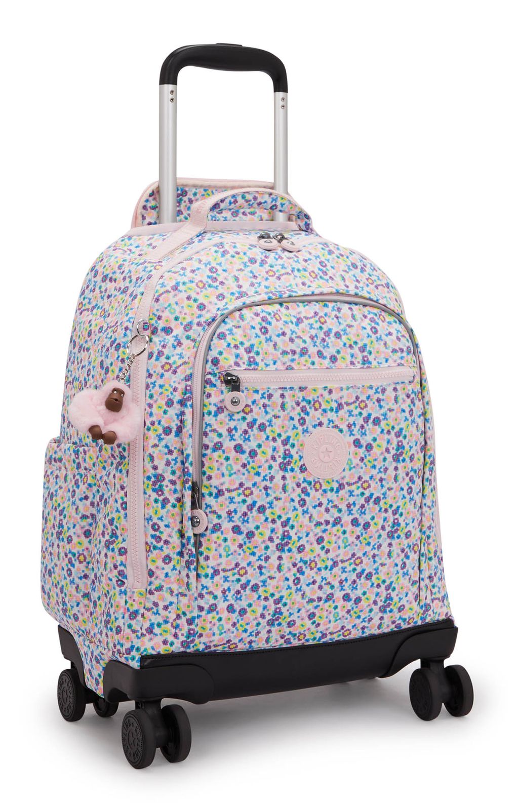 kipling Back To School Print New Zea Wheeled Backpack Digi Flower Prt kipling Back To School Print New Zea Wheeled Backpack Digi Flower Prt