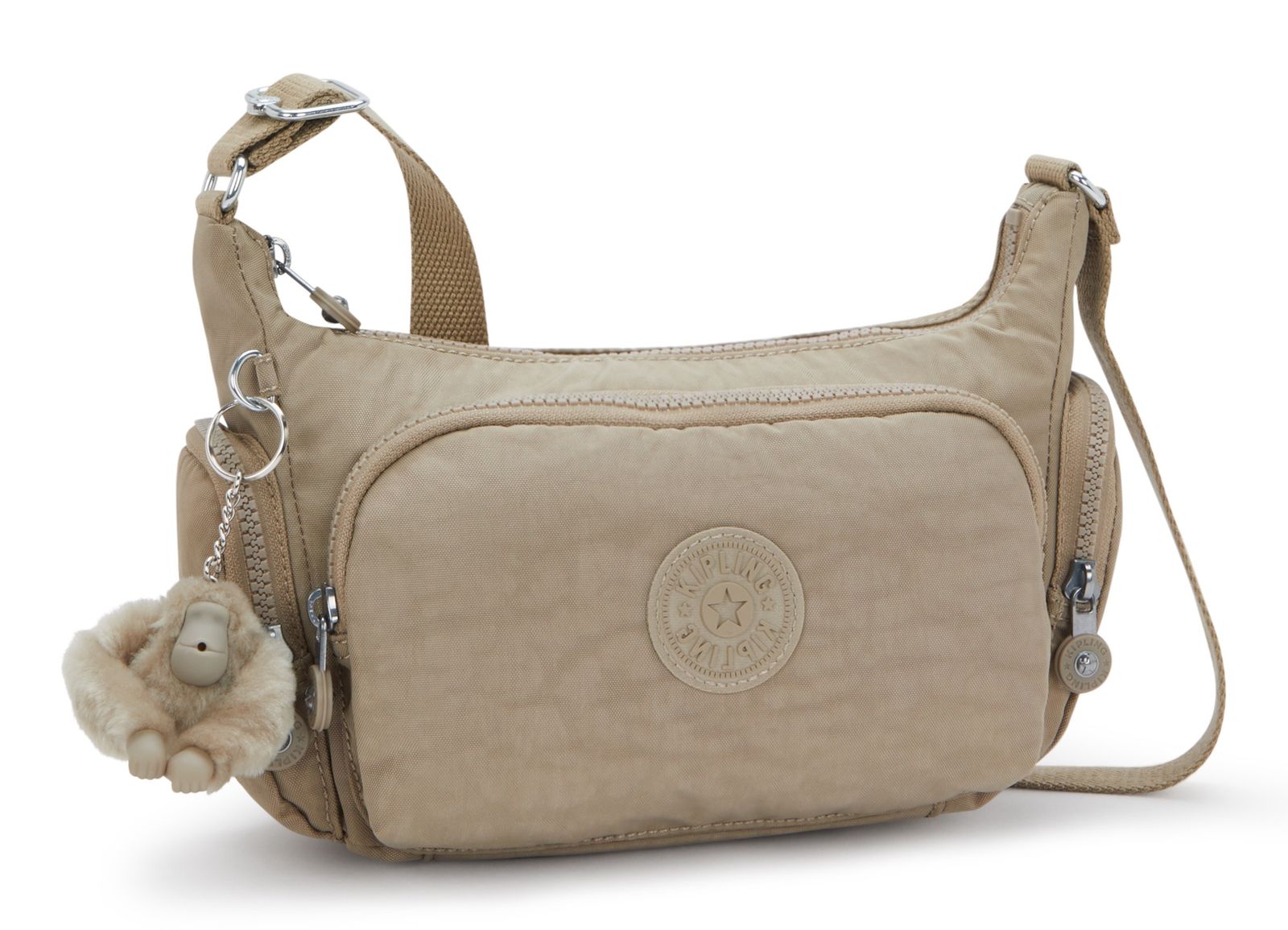 kipling Basic Gabbette Crossbody Bag Soft Taupe kipling Basic Gabbette Crossbody Bag Soft Taupe