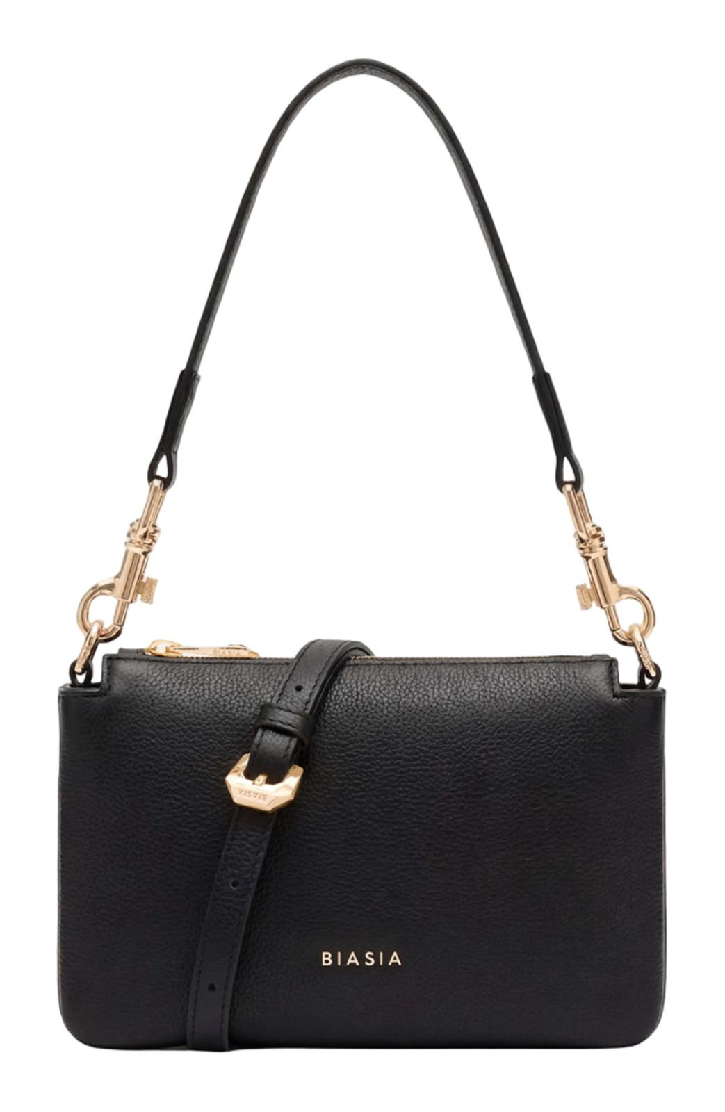 BIASIA Feather Small Crossbody Bag Nero