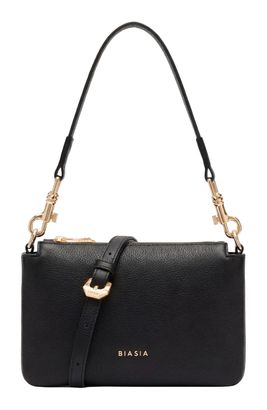 BIASIA Feather Small Crossbody Bag Nero