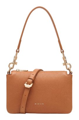 BIASIA Feather Small Crossbody Bag Cuoio