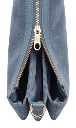 BIASIA Feather Small Crossbody Bag Denim
