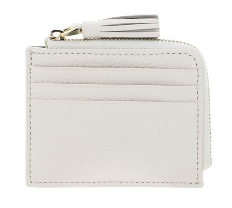 COCCINELLE Tassel Credit Card Holder Pearl COCCINELLE Tassel Credit Card Holder Pearl