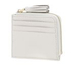 COCCINELLE Tassel Credit Card Holder Pearl