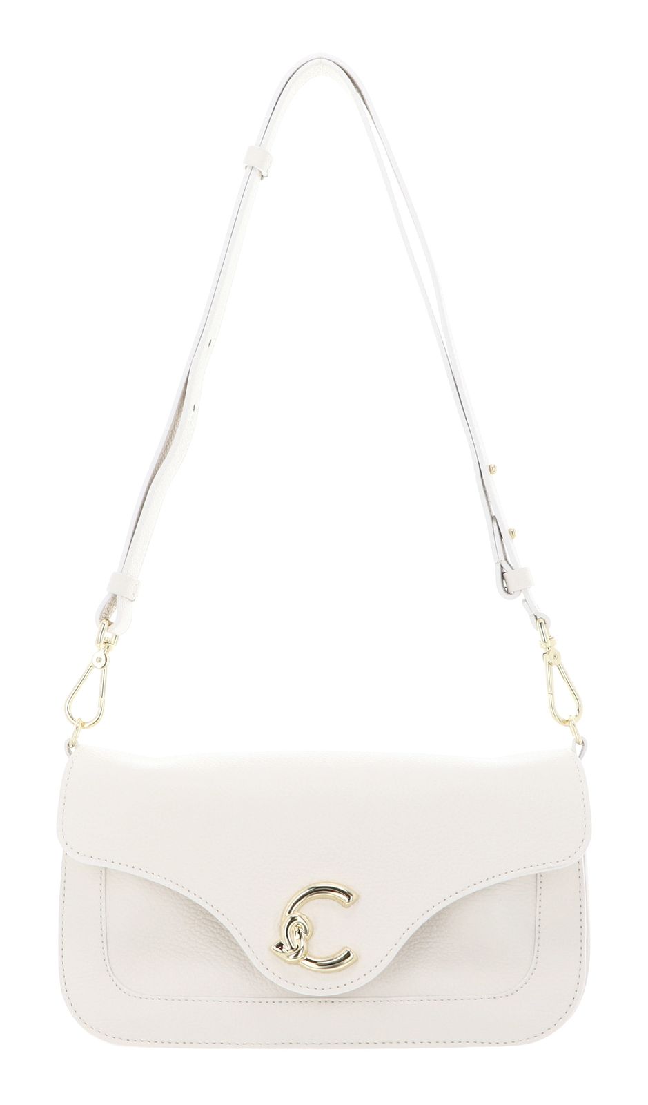 COCCINELLE C-Me Handbag Grainy Leather Pearl