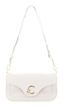 COCCINELLE C-Me Handbag Grainy Leather Pearl