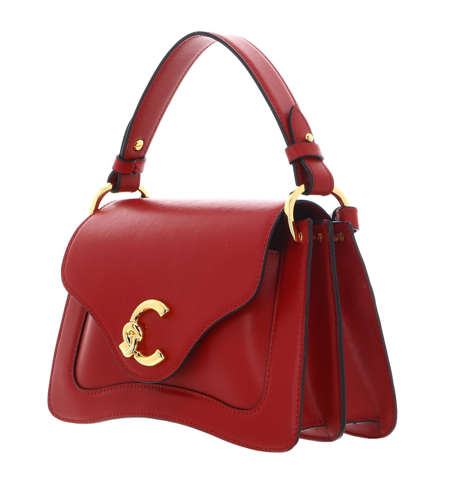 COCCINELLE C-Me Calf Handbag S Scarlet COCCINELLE C-Me Calf Handbag S Scarlet