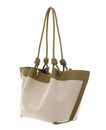 COCCINELLE Finn Canvas Handbag Natural / Seagrass