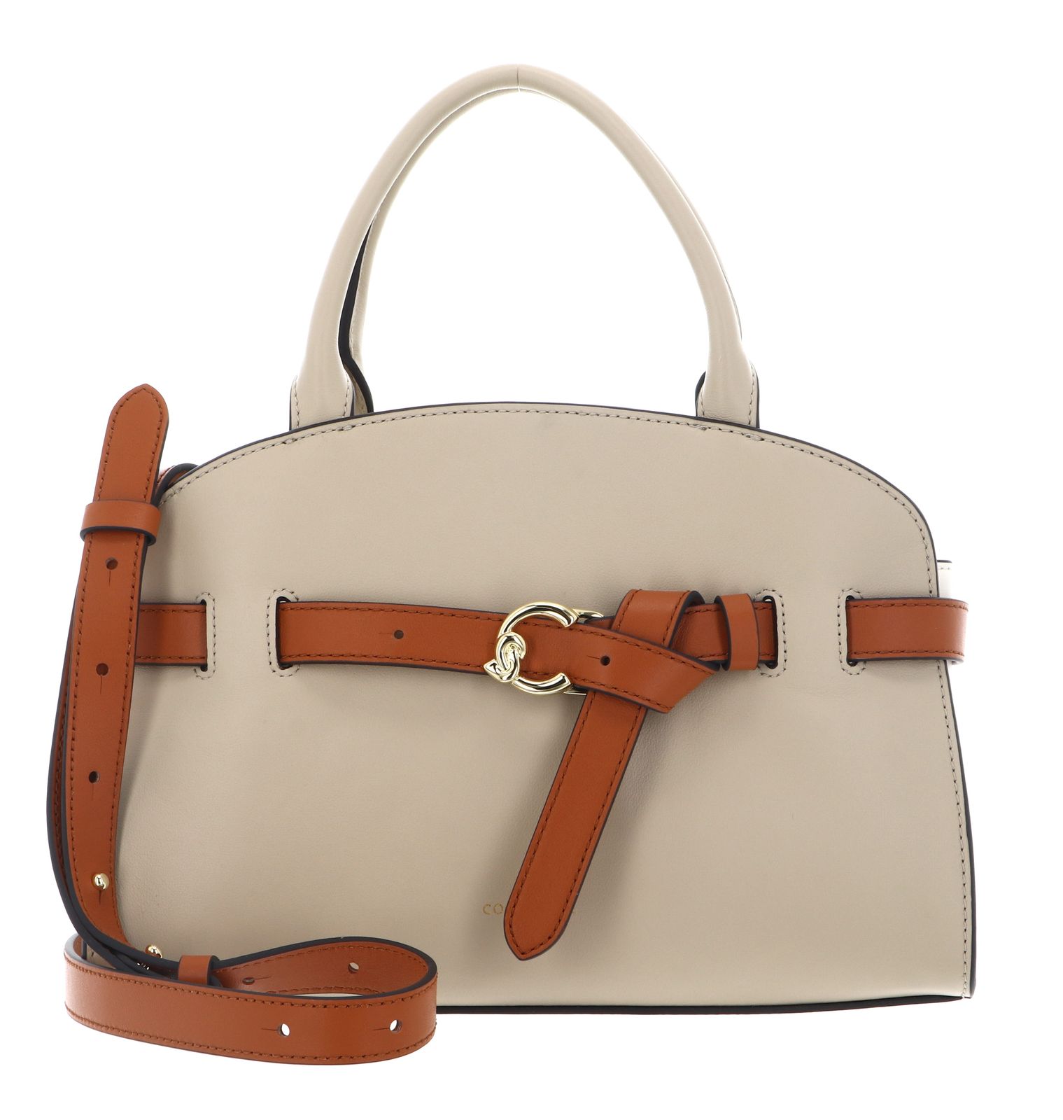 COCCINELLE Sabine New Tric Handbag Sandshell / Pearl / Crab