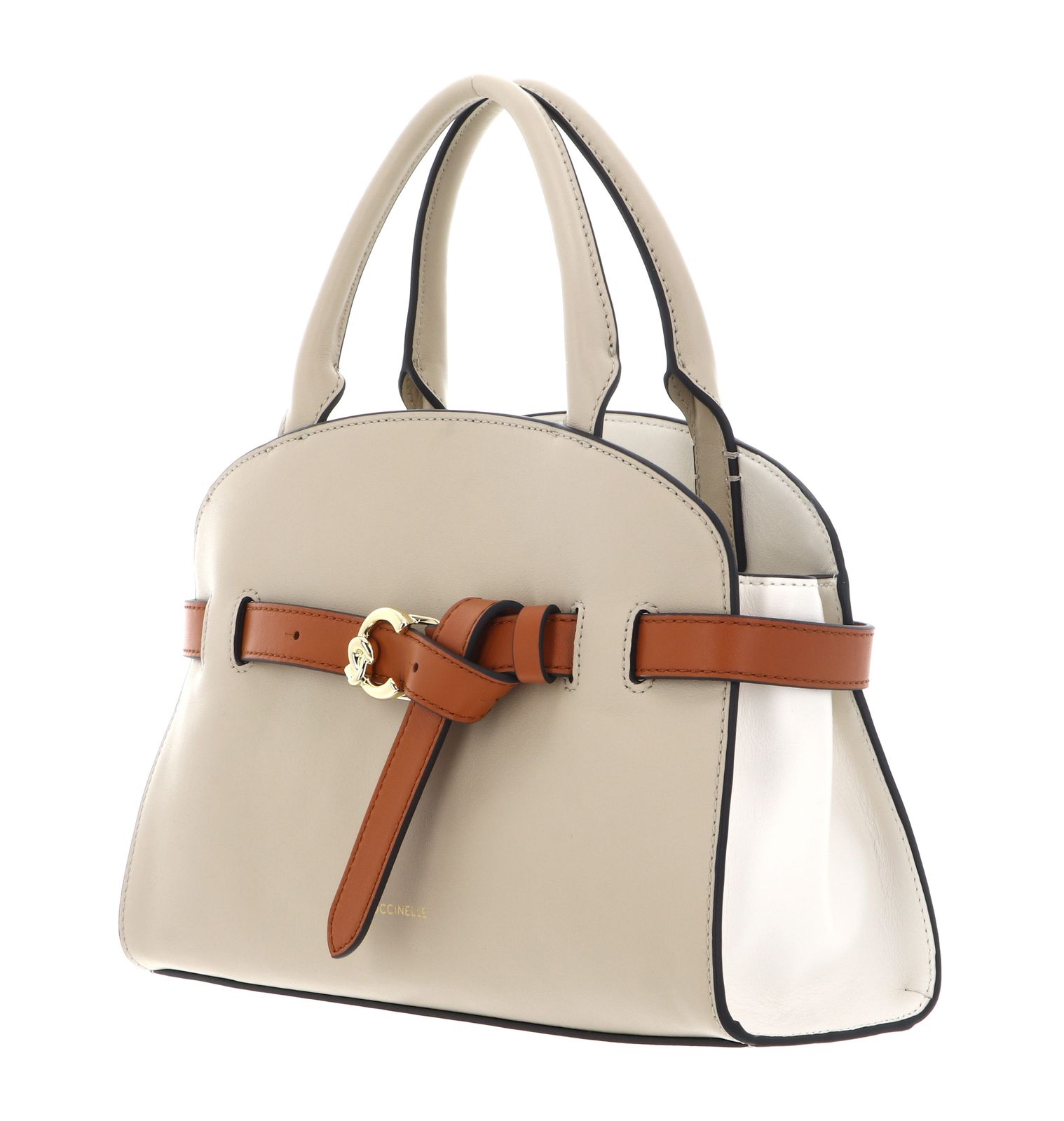 COCCINELLE Sabine New Tric Handbag Sandshell / Pearl / Crab COCCINELLE Sabine New Tric Handbag Sandshell / Pearl / Crab