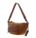 COCCINELLE Paki Smart To Go Suede Bimaterial Crossover Bag Cognac COCCINELLE Paki Smart To Go Suede Bimaterial Crossover Bag Cognac
