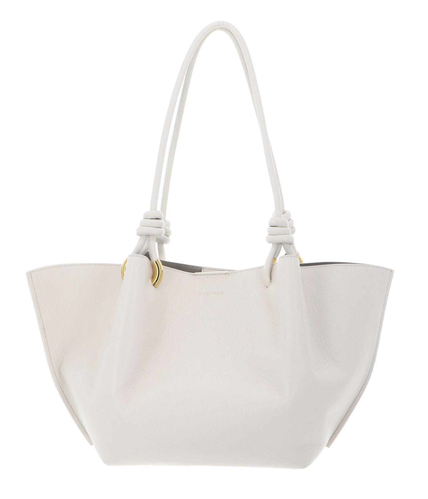 COCCINELLE Finn Handbag Grained Leather Pearl COCCINELLE Finn Handbag Grained Leather Pearl