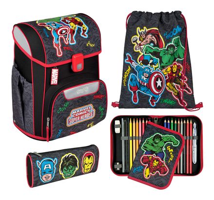 Scooli EasyStart Schulranzen-Set 5-teilig Avengers