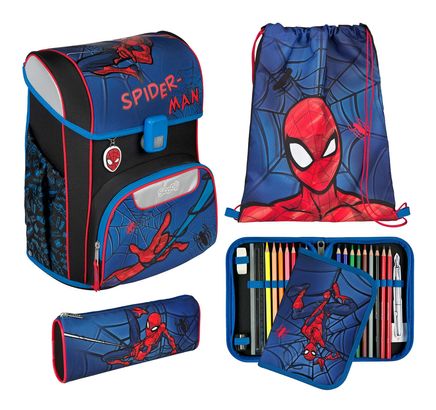 Scooli EasyStart Schulranzen-Set 5-teilig Spider - Man