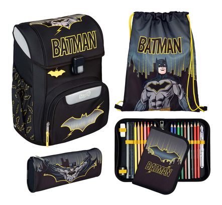 Scooli EasyStart Schulranzen-Set 5-teilig Batman
