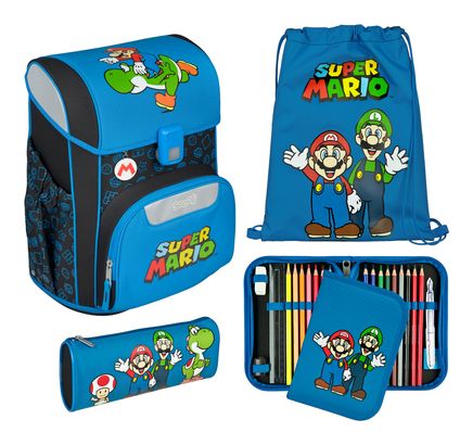 Scooli EasyStart Schulranzen-Set 5-teilig Super Mario Scooli EasyStart Schulranzen-Set 5-teilig Super Mario