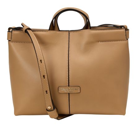 Marc O'Polo Tilla Leather Crossbody Bag Warm Taupe