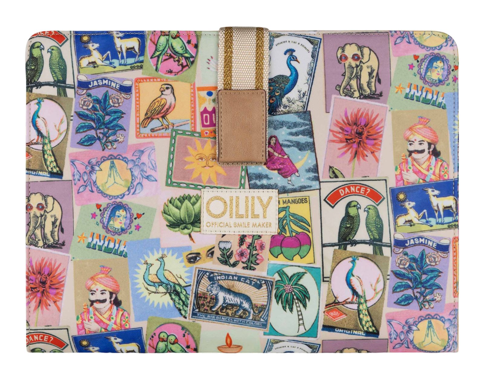 Oilily Libby Laptop Sleeve Almond Oil