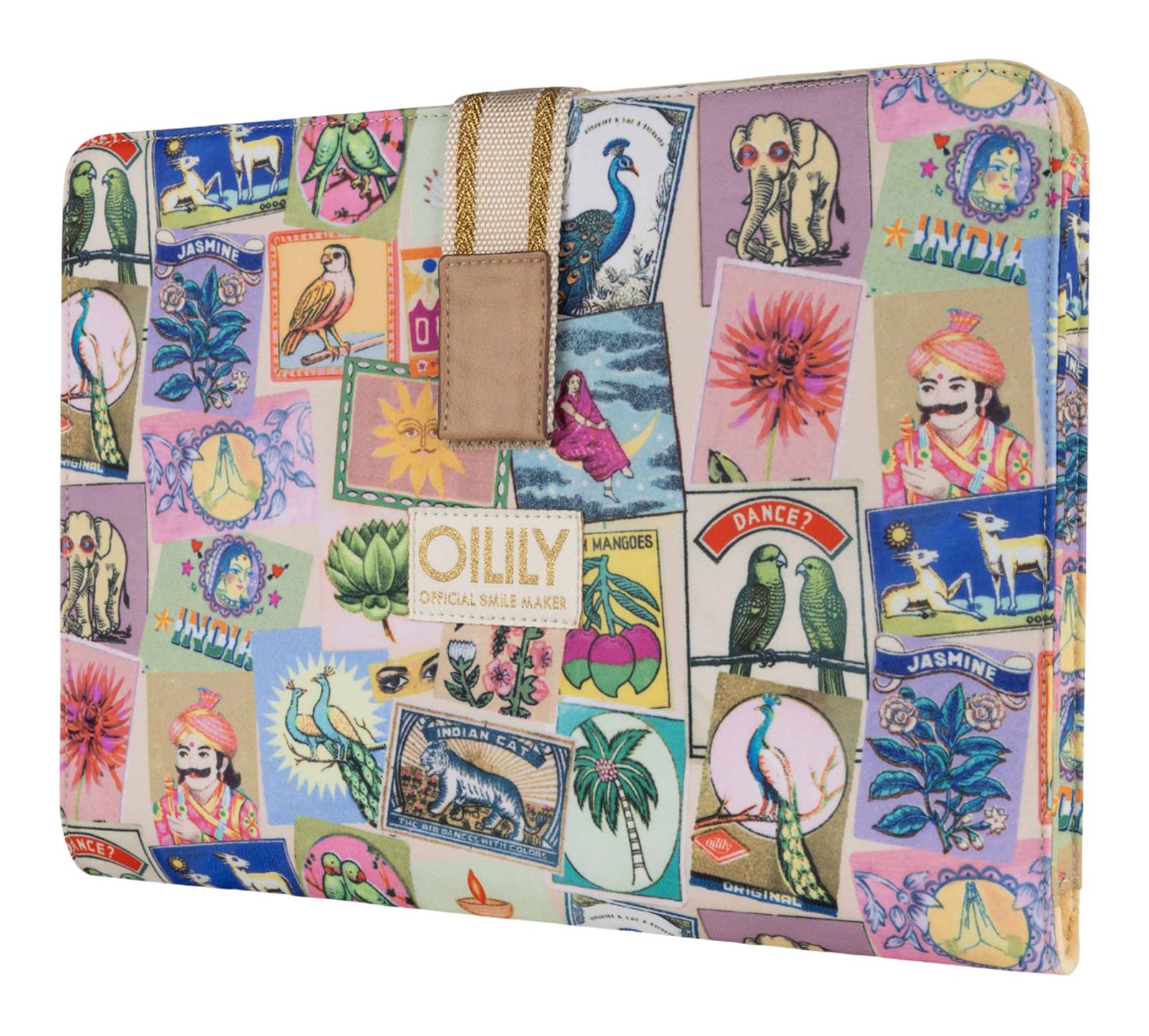 Oilily Libby Laptop Sleeve Almond Oil Oilily Libby Laptop Sleeve Almond Oil