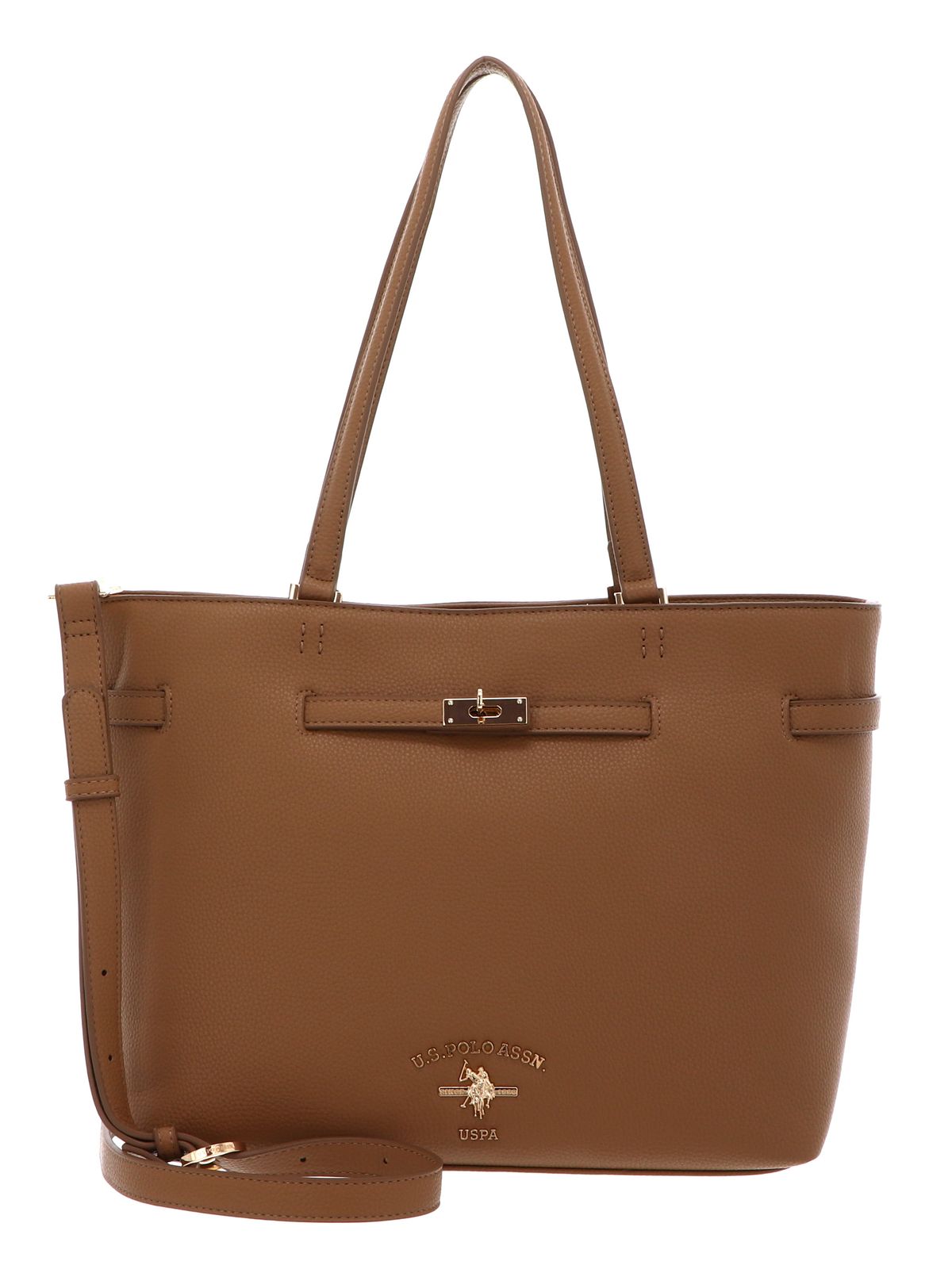 U.S. POLO ASSN. Stanford Shopping Bag M Camel