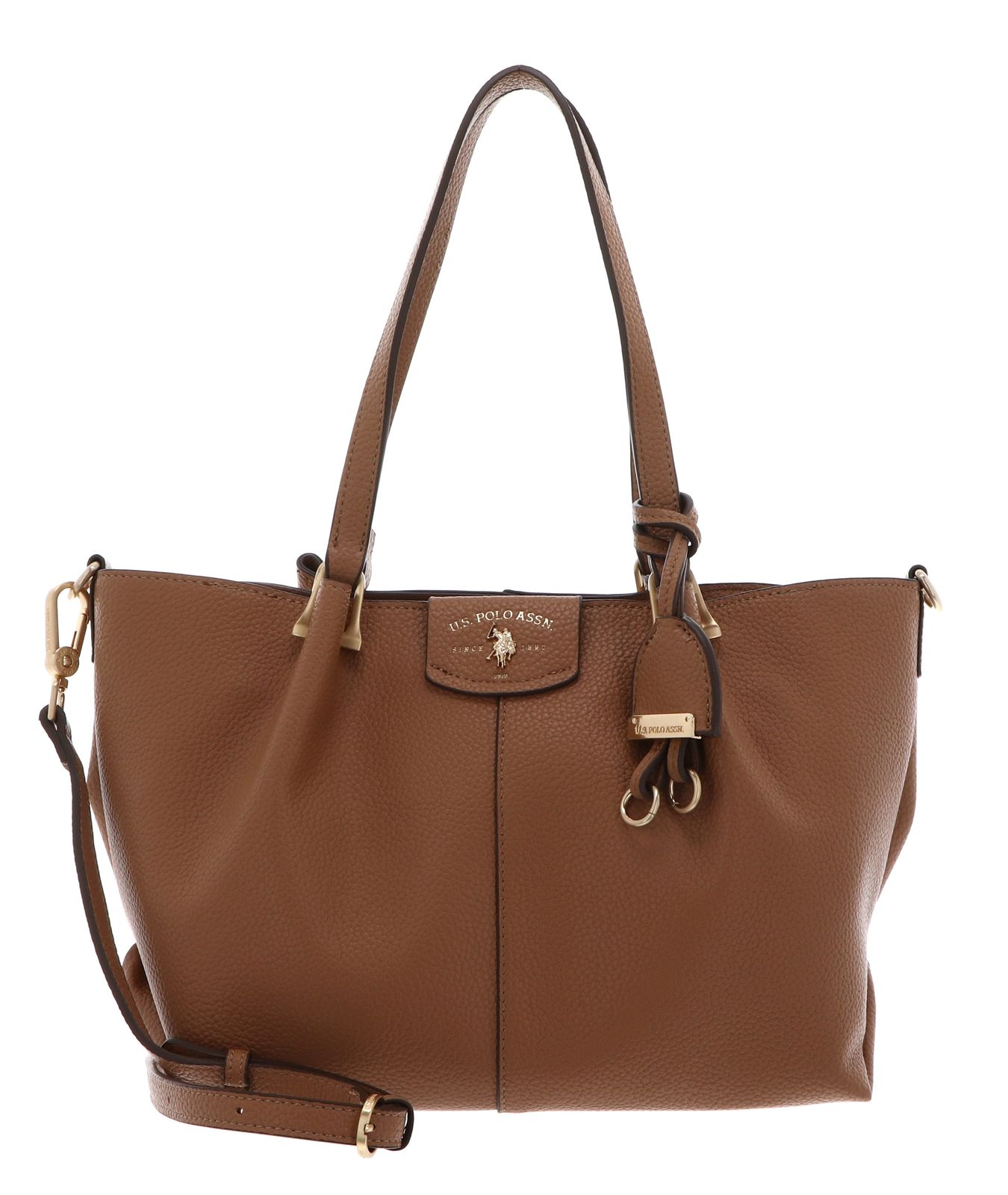U.S. POLO ASSN. Royal Stewart Shopping Bag S Camel