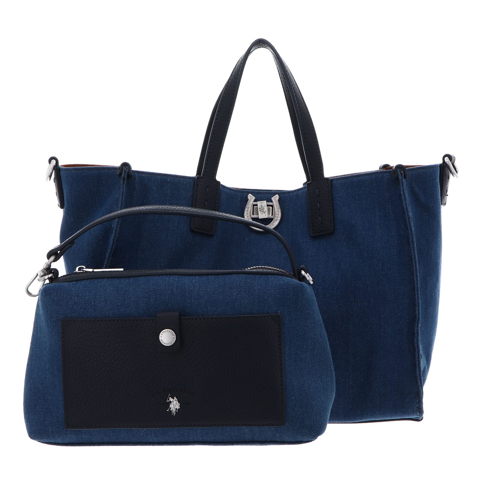 U.S. POLO ASSN. Middleton Double Handle With Extra Bag Denim U.S. POLO ASSN. Middleton Double Handle With Extra Bag Denim