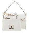 U.S. POLO ASSN. Margaret Flap Handle Bag Creme White U.S. POLO ASSN. Margaret Flap Handle Bag Creme White