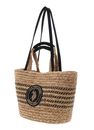 U.S. POLO ASSN. Somerset Double Handle Bag Straw / Poly / Jute Black U.S. POLO ASSN. Somerset Double Handle Bag Straw / Poly / Jute Black