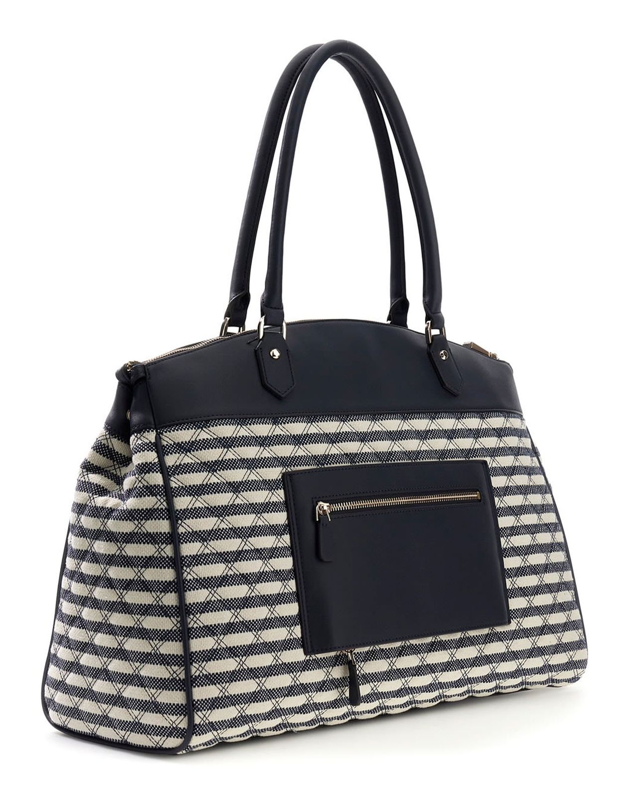 GUESS Giully Deluxe Dome Tote Navy Multi GUESS Giully Deluxe Dome Tote Navy Multi