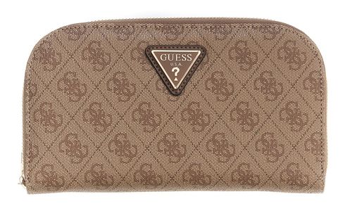 GUESS Latona Zip Around Organizer Latte Logo