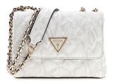 GUESS Giully II Mini 2 Comp Convertible Flap Bag Cream White