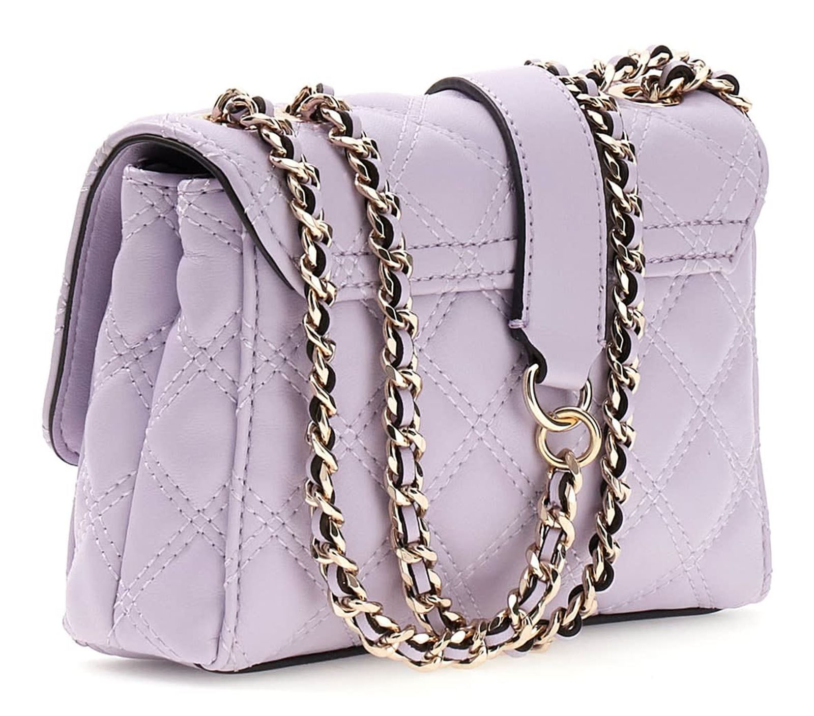 GUESS Giully II Mini Compound Convertible Flap Bag Lilac GUESS Giully II Mini Compound Convertible Flap Bag Lilac