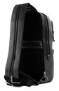 THE BRIDGE Ludovico Single Strap Backpack Nero / Rutenio Scuro
