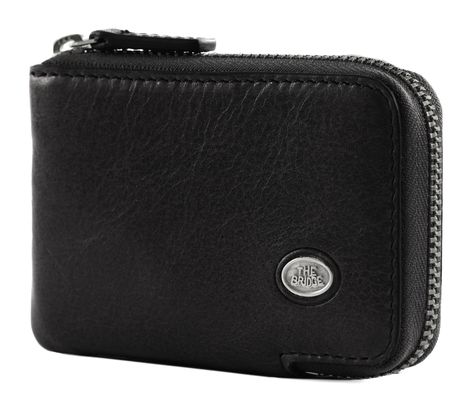 THE BRIDGE Stouo Card Case Nero / Palladio o Nickel