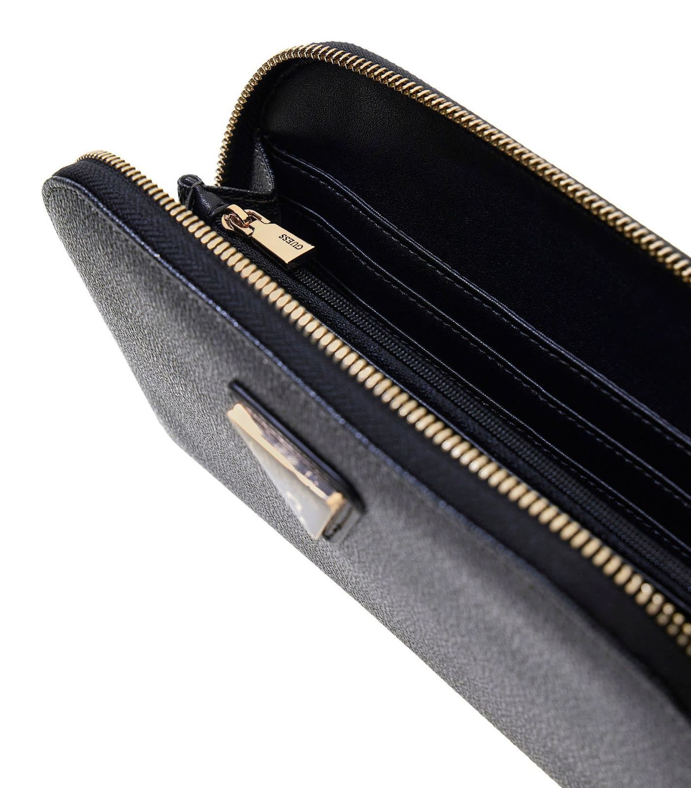 GUESS Latona Zip Around Organizer Coal Logo GUESS Latona Zip Around Organizer Coal Logo