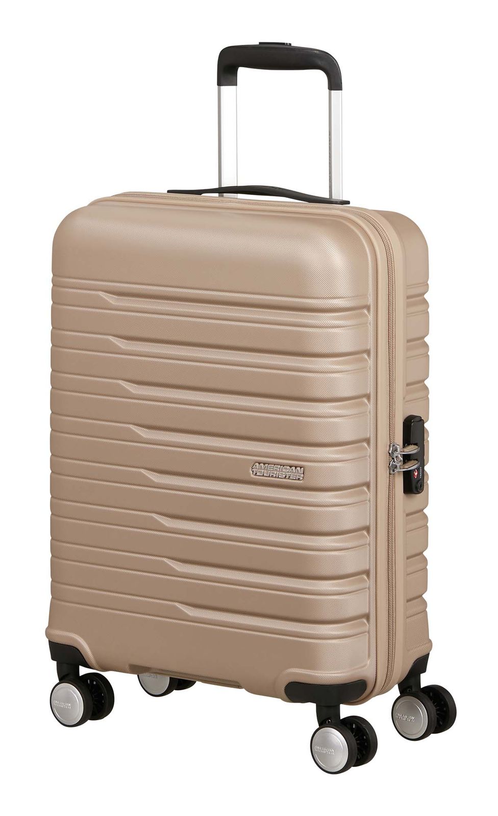 American Tourister Flashline Spinner 55 / 20 Trolley TSA S Ivory Gold American Tourister Flashline Spinner 55 / 20 Trolley TSA S Ivory Gold