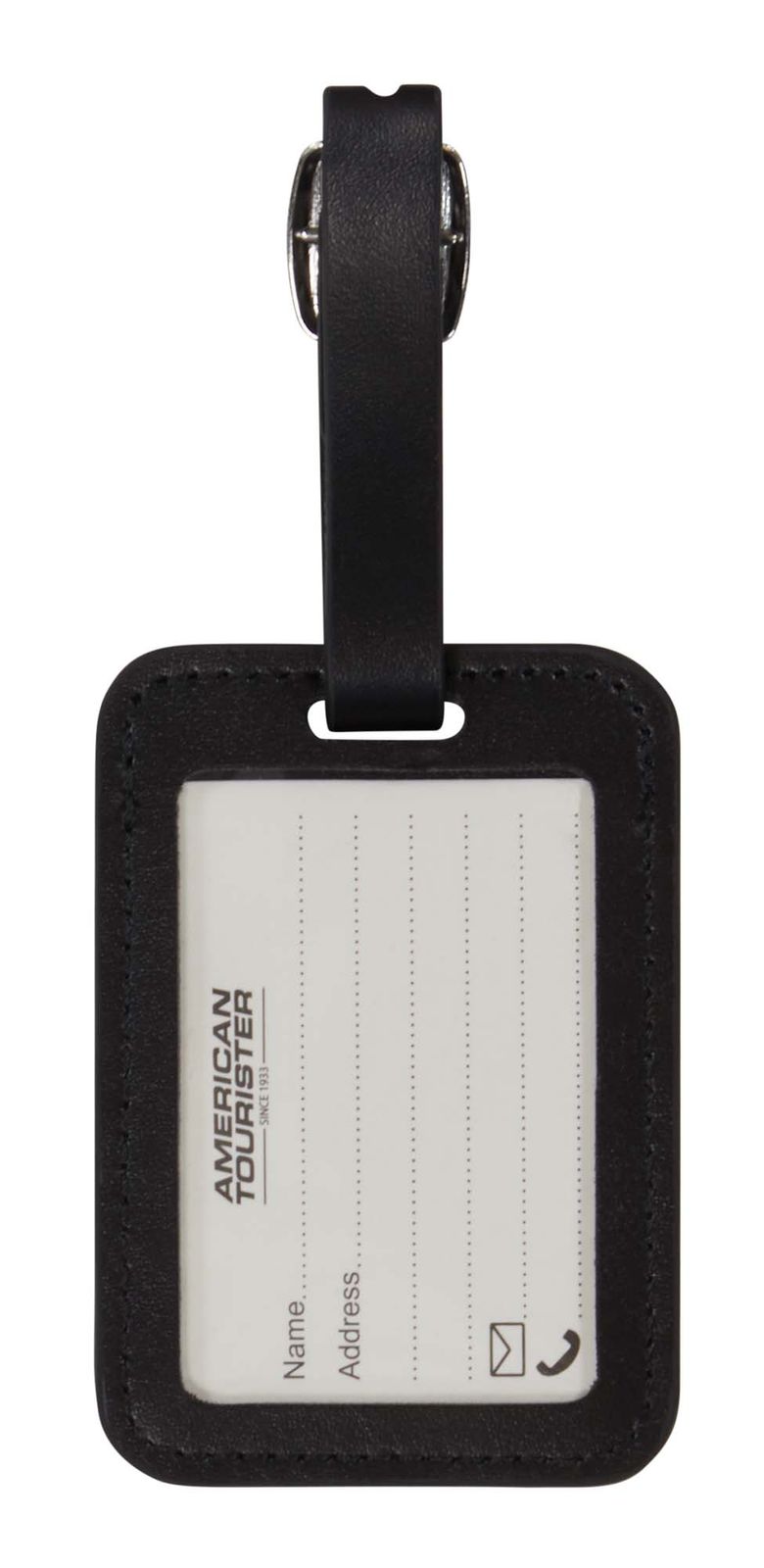 American Tourister Luggage Tag 2x Black American Tourister Luggage Tag 2x Black