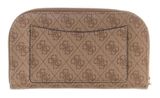 GUESS Latona Zip Around Organizer Latte Logo