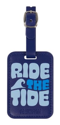 American Tourister Luggage Tag 2x Print Ride The Tide